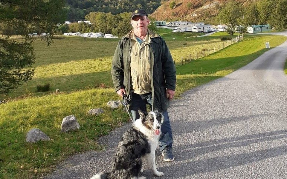 Andy Gregory with his dog Georgie - Cavendish Press