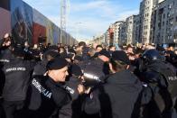 Serbian environmental activists protest against laws on referendum and expropriation in Belgrade