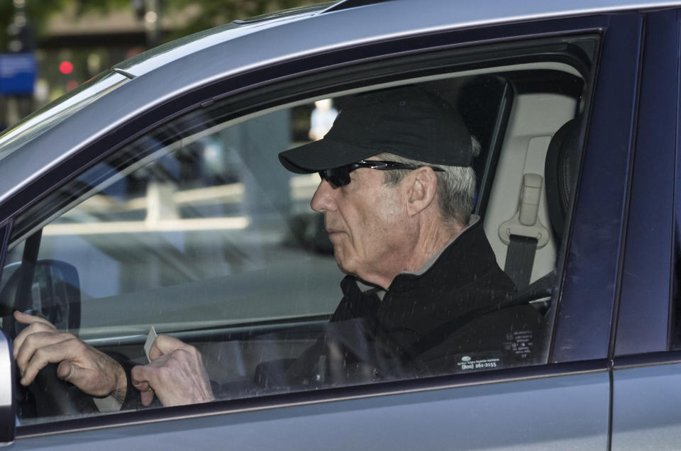 Special counsel Robert Mueller arrives at his office in Washington, Tuesday, April 23, 2019, a month after he turned over his investigation into Russian interference in the 2016 presidential election and possible obstruction of justice by President Trump. (AP Photo/J. Scott Applewhite)