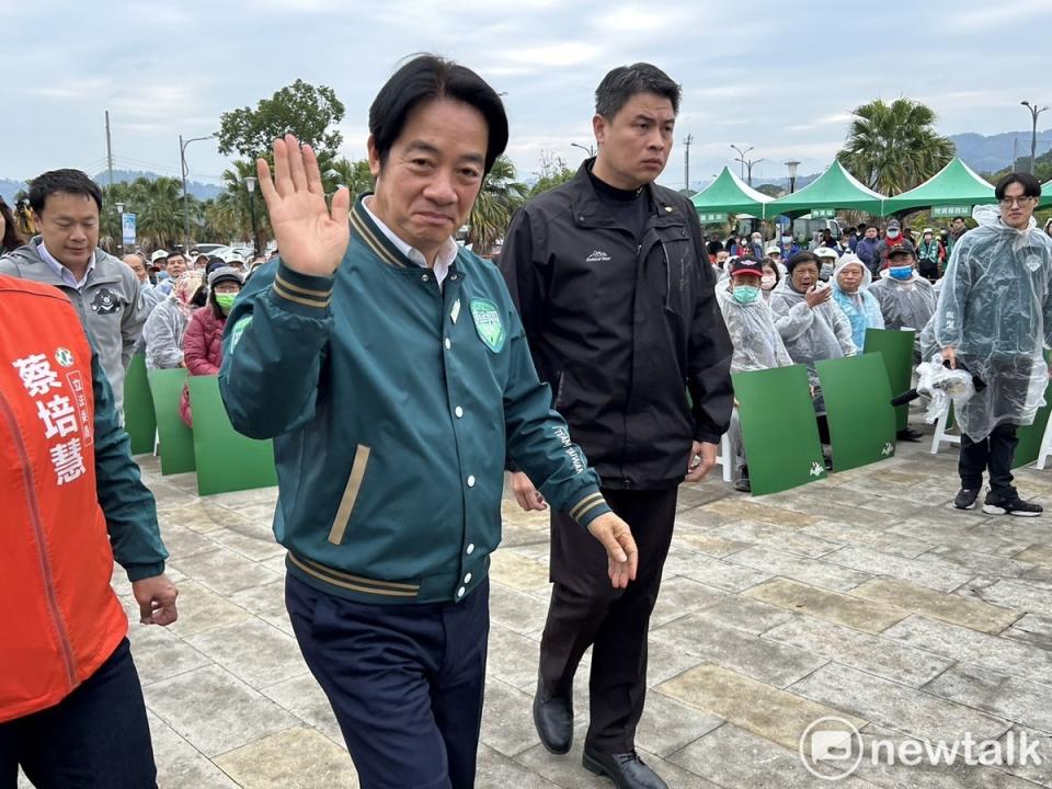  賴清德環島第三日首站赴南投。 圖：黃宣尹攝 