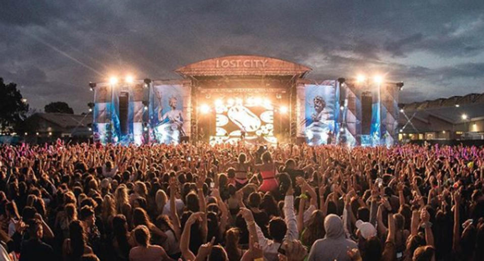 Lost City Festival is pictured in Sydney.