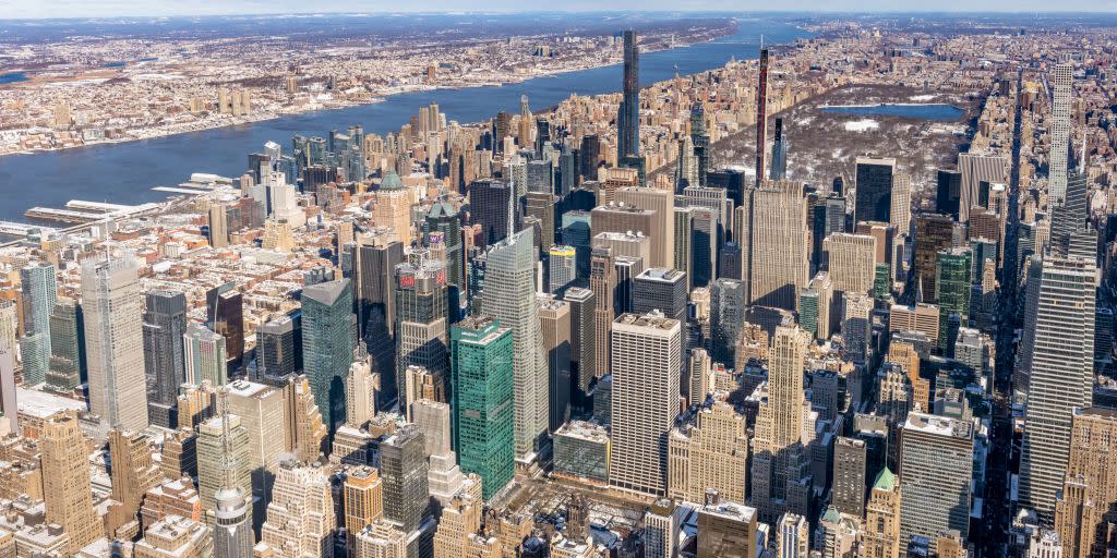 new york city aerial views