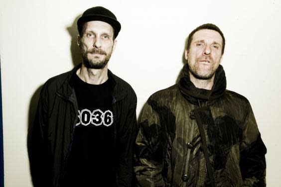 Outsider art: Andrew Fearn (left) and Jason Williamson of Sleaford Mods