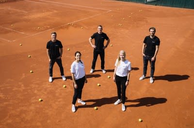 FANtium founding team (from left to right: Jonathan Ludwig, Debora Lasoen, Christoph Kock, Anna Dierks, Justus Garbe)