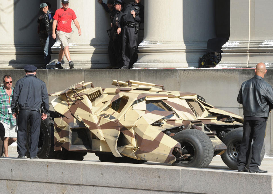 Spotted on set Aug 2011 Dark Knight Rises