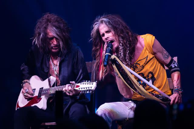 <p>Zack Whitford</p> Aerosmith performs at the Park MGM