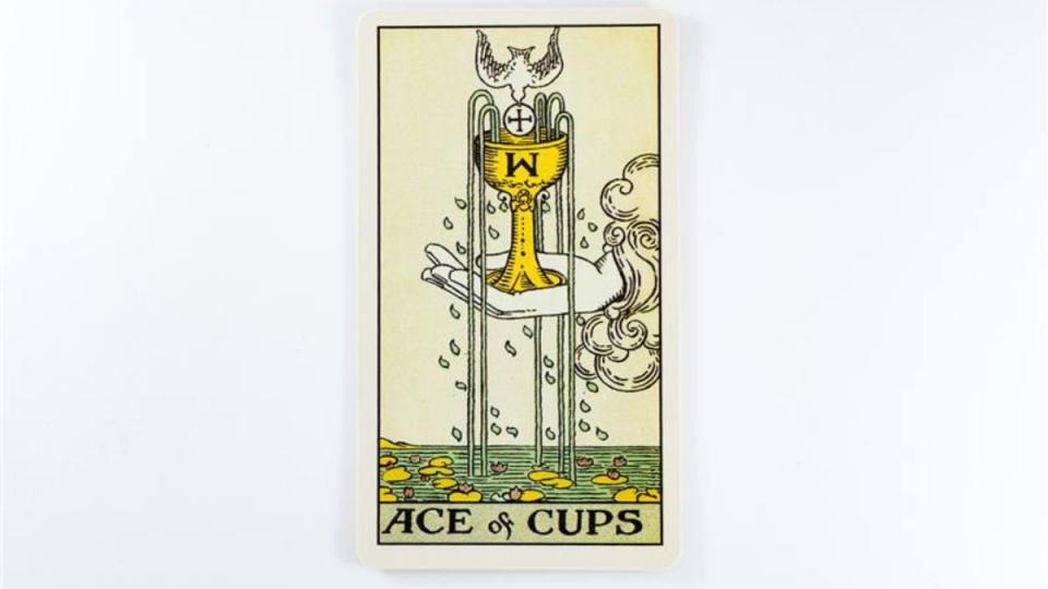 The ace of cups card