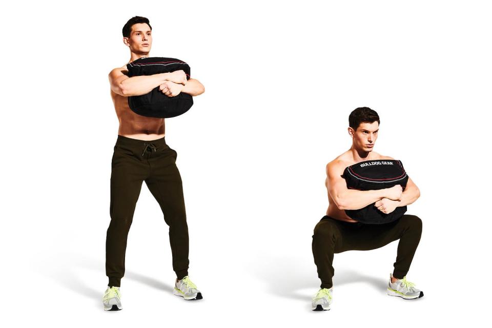 sandbag squat