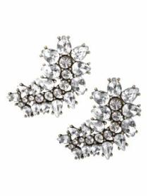 Banana Republic crystal crescent earrings, $29.99.