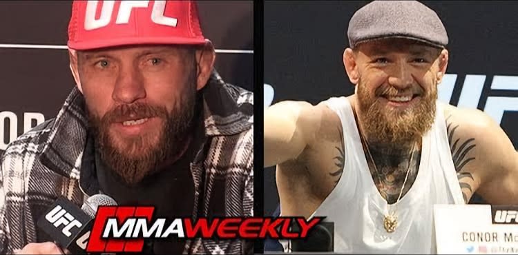 Cowboy Cerrone Conor McGregor split screen