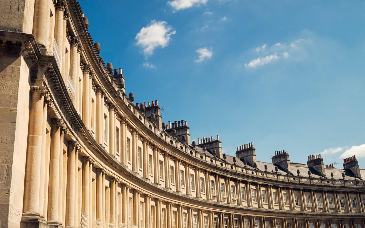 The Royal Crescent, where Jane would often walk after church - George Clerk