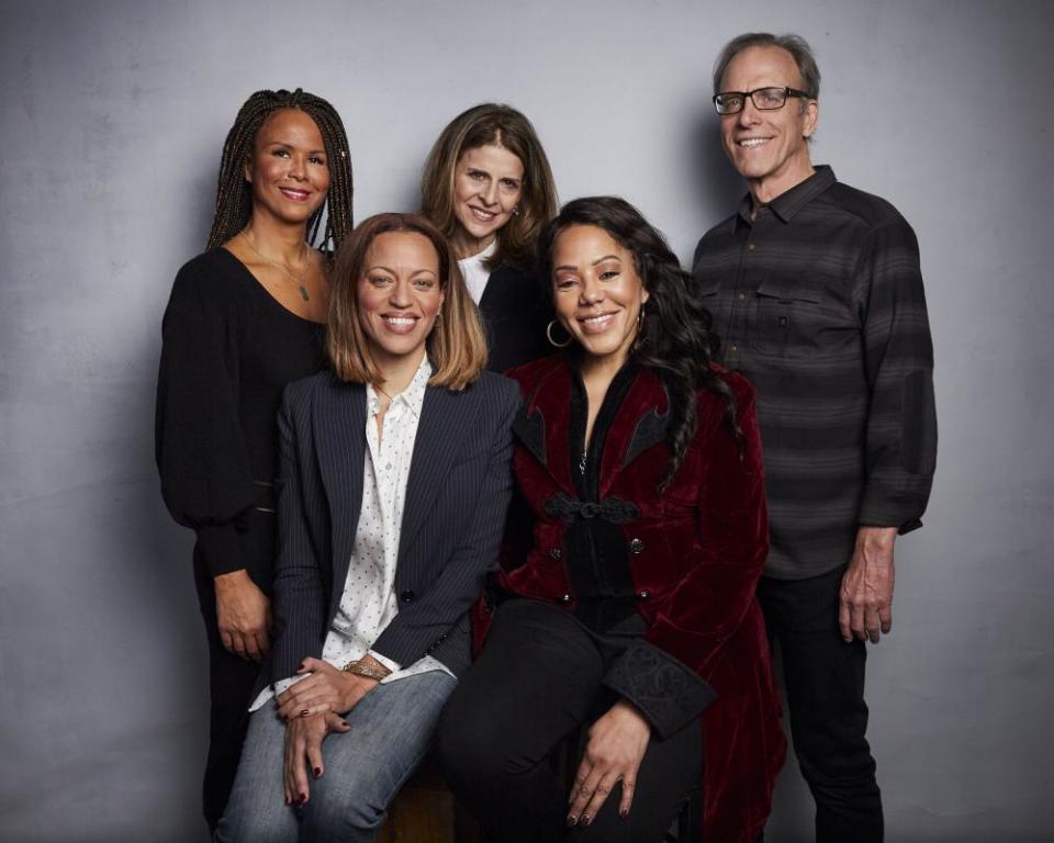 Sil Lai Abrams, Amy Ziering, Kirby Dick, Drew Dixon, Sheri Hines at Sundance.