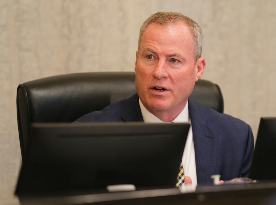 City Manager Craig Freeman is pictured Tuesday, April 12, 2022, at an Oklahoma City Council meeting at City Hall.