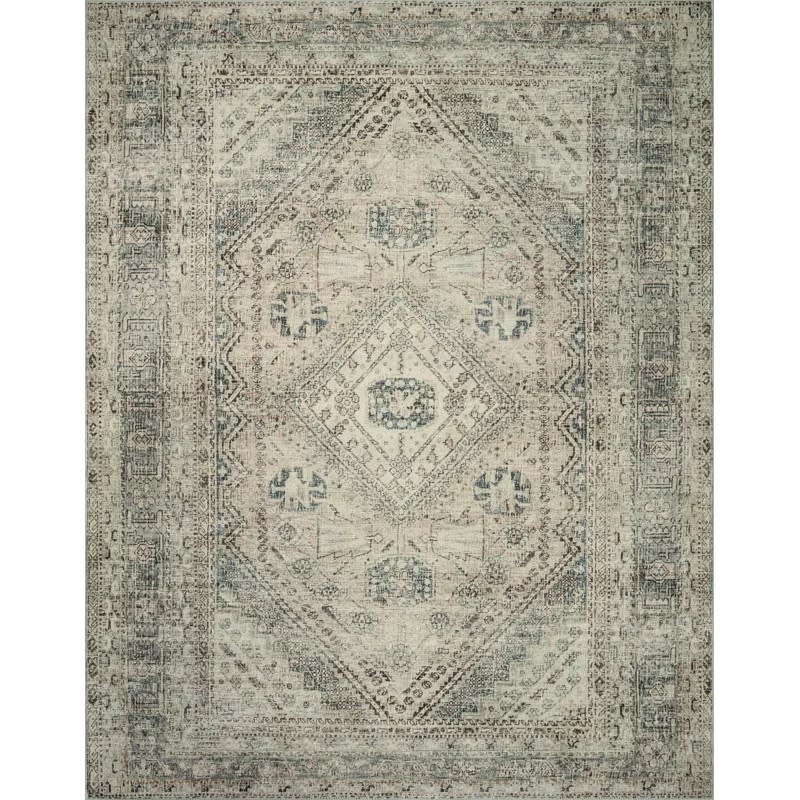 Magnolia Home By Joanna Gaines X Loloi Sinclair Machine Washable Area Rug, Natural / Sage