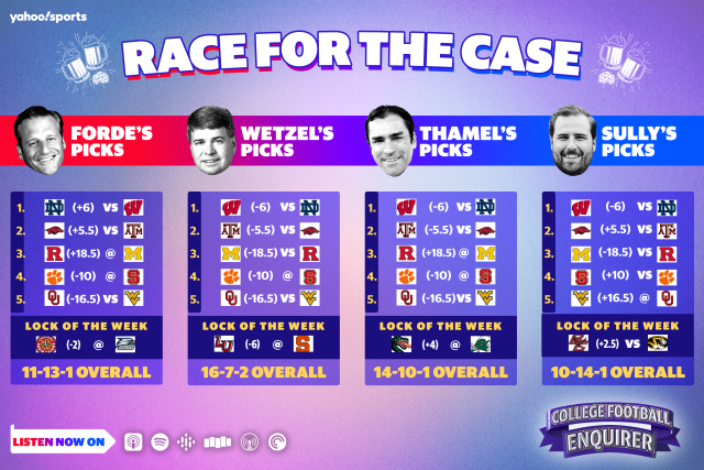 Race for the Case: Week 4 college football picks from Dan Wetzel, Pete  Thamel and Pat Forde