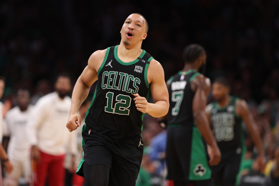 Grant Williams van de Boston Celtics sprak met Yahoo Sports over de techniek van Draymond Green in Game Two (Maddy Meyer/Getty Images)