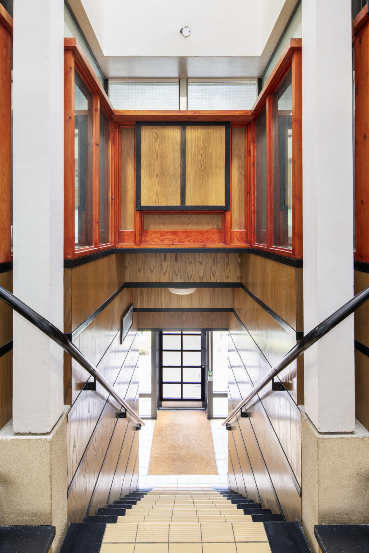 An interior view of New Court at Cambridge's Fitzwilliam College