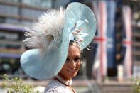 <p>Samantha Gibbs, from Ascot, during day two of Royal Ascot at Ascot Racecourse on June 21, 2017. (Jonathan Brady/PA Images via Getty Images) </p>