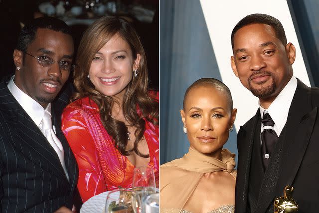 <p>KMazur/WireImage; Arturo Holmes/FilmMagic</p> Diddy and Jennifer Lopez; Jada and Will Smith