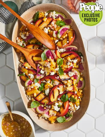 Jennifer Causey Gail Simmons' Grilled Peach and Feta Salad