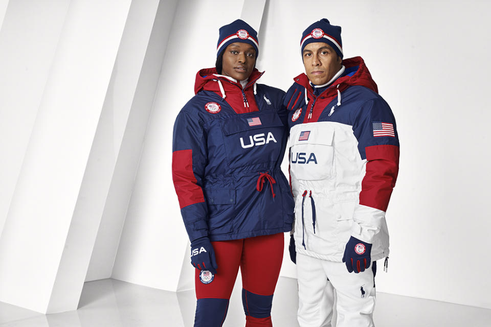 Ralph Lauren’s Opening Ceremony uniforms for the 2022 U.S. Winter Olympic and Paralympic Teams. - Credit: Sebastian Kim