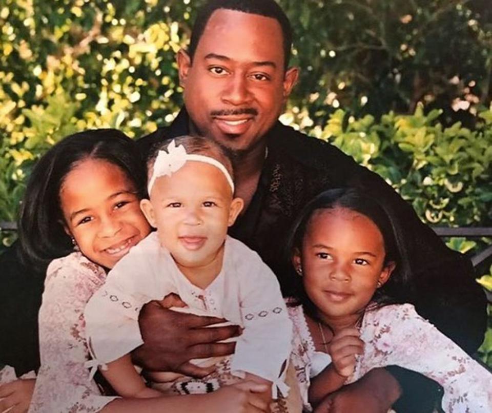 Martin Lawrence and his daughters