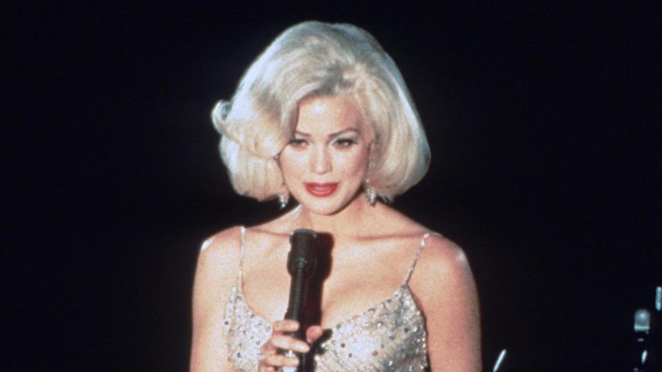 <p>Anderson played the blonde bombshell in the 1993 TV movie, <em>Marilyn & Bobby: Her Final Affair</em>, which was a fictional account of the alleged affair between Monroe and Robert F. Kennedy. </p>