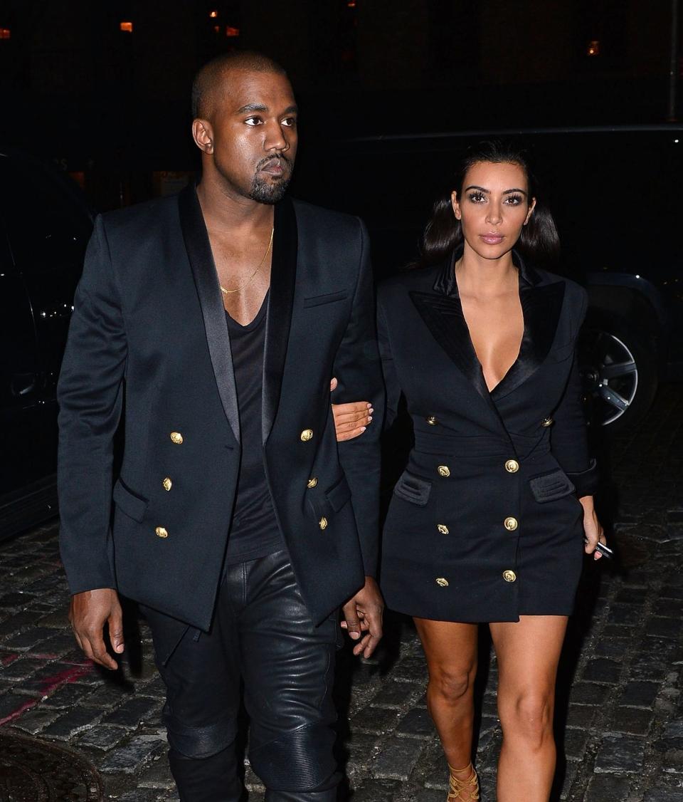 Kanye West and Kim Kardashian