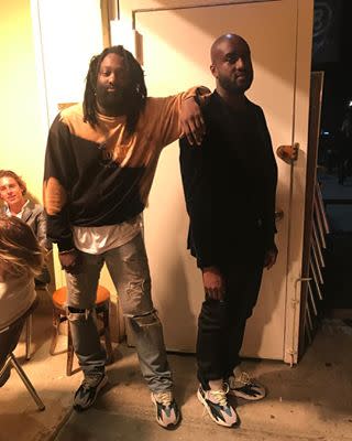 Kanye West, Virgil Abloh Wear Unreleased Yeezy, Off-White x Nike Shoes –  Footwear News