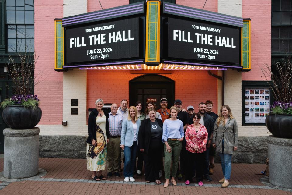 The Fill The Hall Organizing Committee is ready for the 10th annual event accepting donations at The Music Hall on Saturday, June 22, 2024.