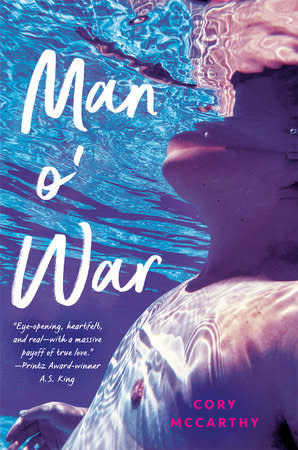 "Man o' War" cover showing a person holding their breath under water