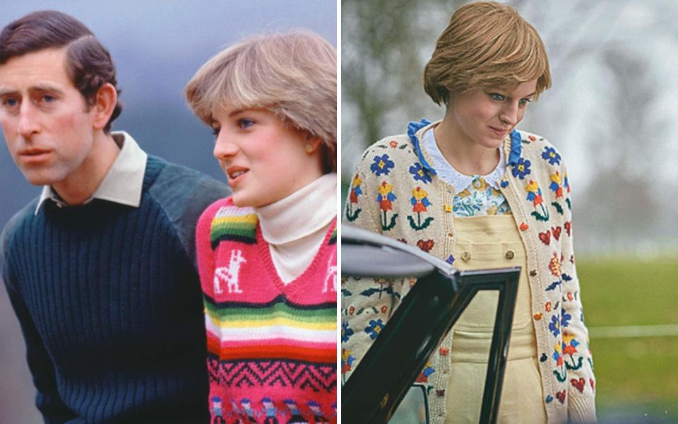 Prince Charles and Lady Diana at Craigowan Lodge, Balmoral in May 1981 - Getty Images / Netflix 