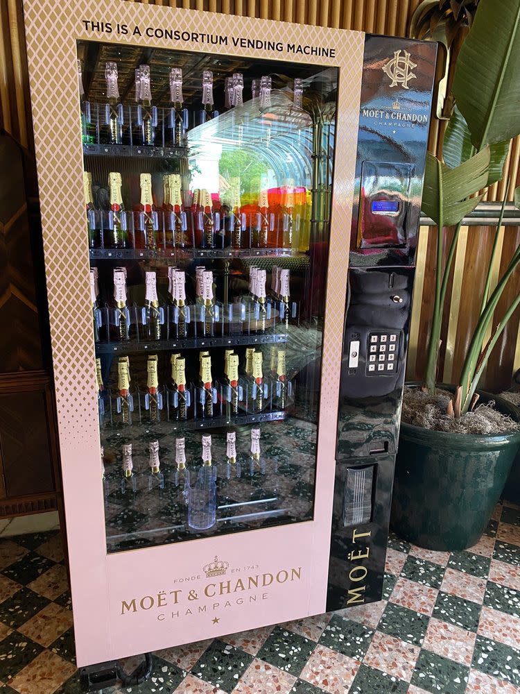 Champagne vending machine