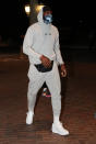 LeBron James #23 of the Los Angeles Lakers arrives at the hotel as part of the NBA Restart 2020 on July 9, 2020 in Orlando, Florida. (Photo by Joe Murphy/NBAE via Getty Images)