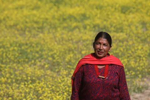 45 year old Harka Kumari Giri in Kafle village, Chauri Deurali Rural Municipality, Kavrepalanchok District, Nepal - Credit: Bikram Rai&nbsp;