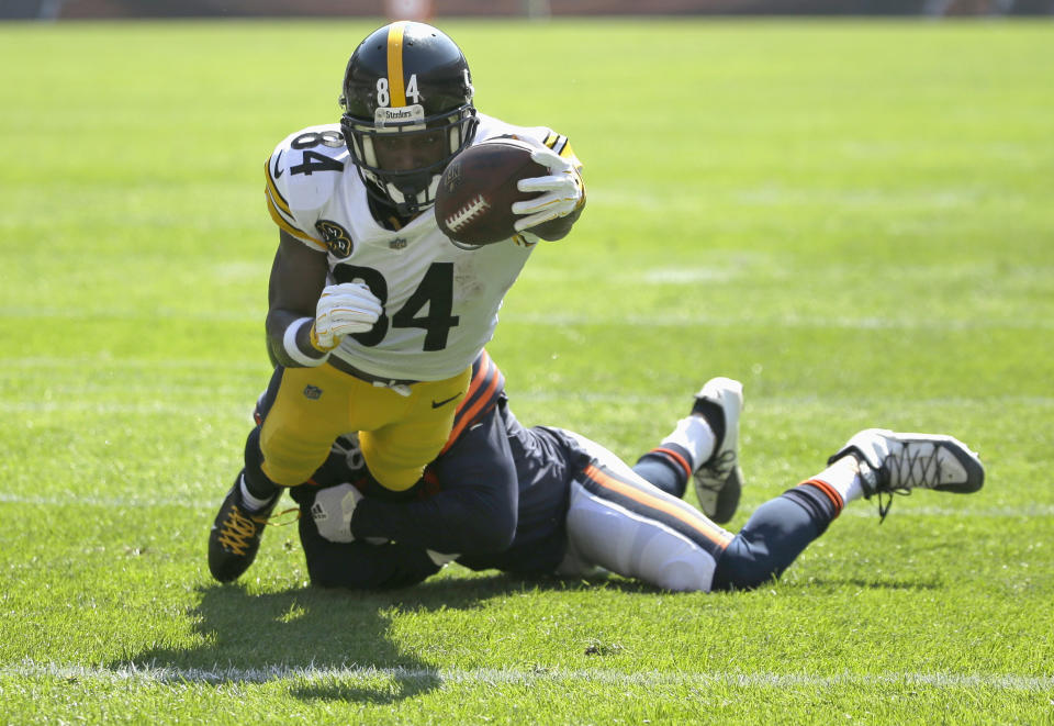 Antonio Brown finished with four catches for 34 yards. (AP)