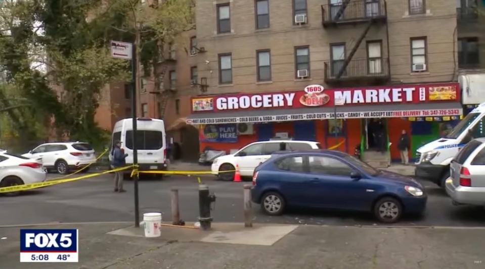 Dominic Cruz Aguilera, 19, bled out in a nearby bodega. Fox 5 New York