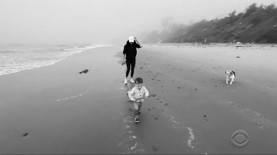 <p>Archie on the run! Meghan chased her son on the beach in black-and-white home video footage shared during the Sussexes' sit-down with Winfrey, which aired in March. </p> <p>A few months before, the duchess said their young son was <a href="https://people.com/royals/meghan-markle-shares-sweet-update-on-son-archie-he-is-all-over-the-place/" rel="nofollow noopener" target="_blank" data-ylk="slk:adjusting well;elm:context_link;itc:0;sec:content-canvas" class="link ">adjusting well</a> to Santa Barbara and loving all the room to roam.</p> <p>"We are doing well. [Archie] is so good," she shared in a <a href="https://people.com/royals/meghan-markle-and-prince-harry-talk-about-need-for-end-of-structural-racism-in-britain-in-new-interview/" rel="nofollow noopener" target="_blank" data-ylk="slk:video call with the Evening Standard;elm:context_link;itc:0;sec:content-canvas" class="link ">video call with the <em>Evening Standard</em></a> to help kick off Black History Month in the U.K. in October. "We are very lucky with our little one. He is just so busy, he is all over the place. He keeps us on our toes. We are just so lucky."</p>