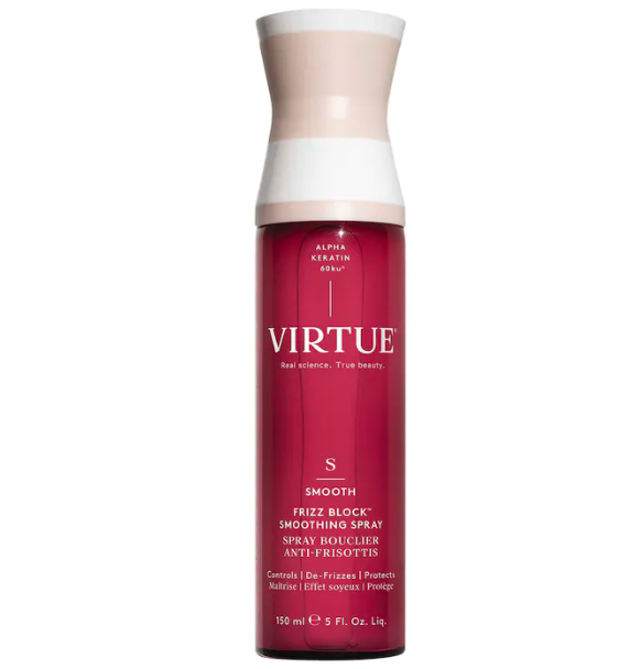 Virtue frizz block humidity proof smoothing spray, long hair for men