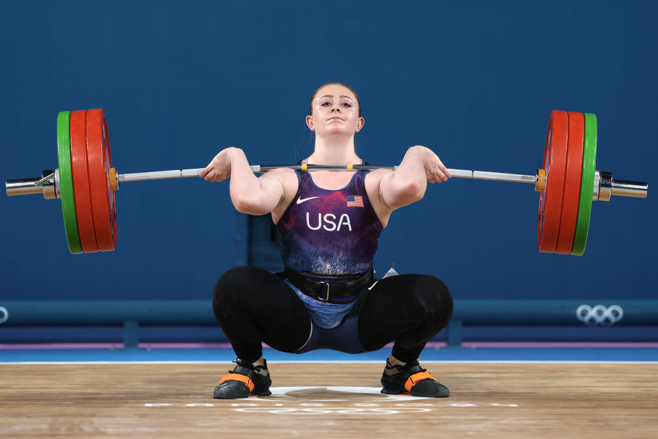 Paris Olympics Olivia Reeves wins USA's first women's weightlifting