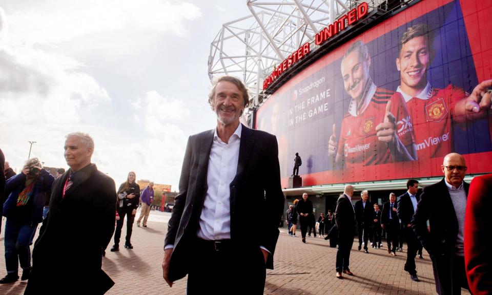 <span>Sir Jim Ratcliffe at Manchester United’s Old Trafford stadium last year.</span><span>Photograph: Peter Byrne/PA</span>