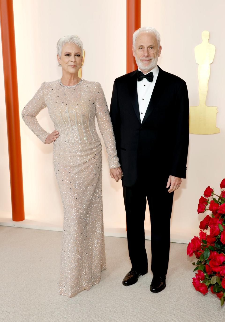 Jamie Lee Curtis and husband Christopher Guest at the 95th Annual Academy Awards on 12 March 2023 (Getty Images)