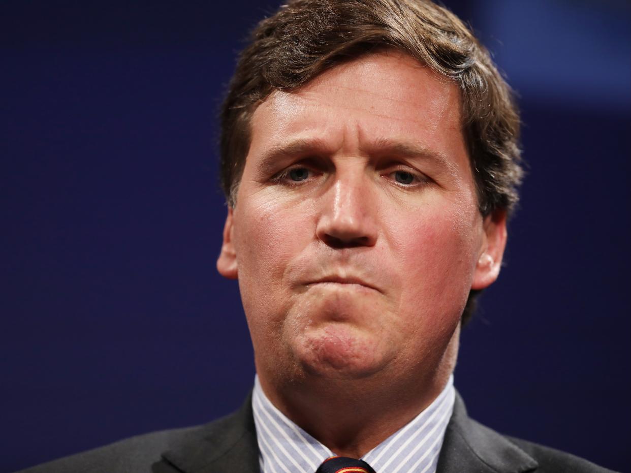 Fox News host, Tucker Carlson, likened vaccine passports to the medical equivalent of Jim Crow laws  (Getty Images)