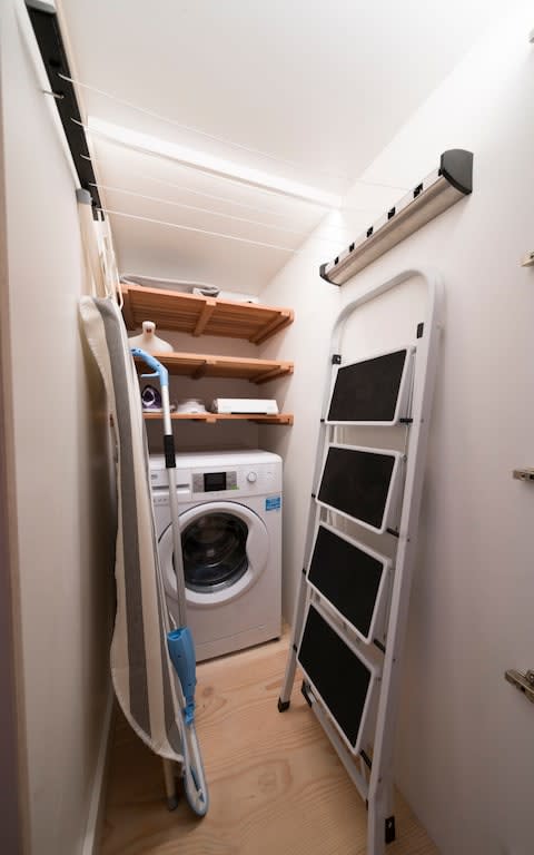 How on earth do you fit a utility room underneath a bed? - Credit:  Andrew Crowley for The Telegraph