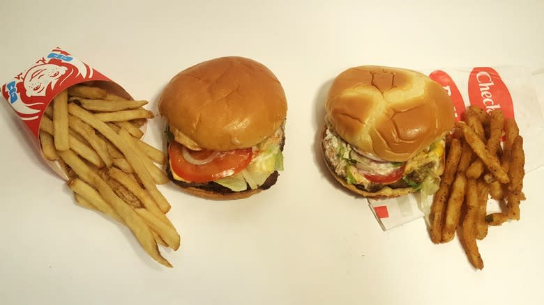 Wendy's, Rally's Burgers and fries