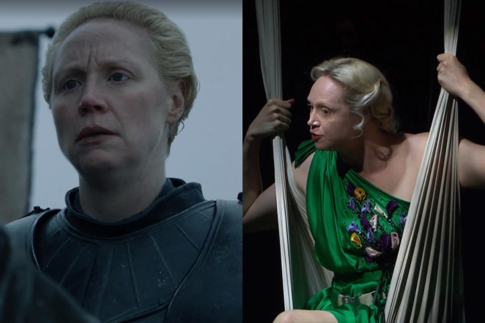 Ella dio vida a la noble Brienne de Tarth. Su último proyecto fue la obra de teatro 'Sueño de una noche de verano' (2019) en el National Theatre de Reino Unido. Además ha tenido pequeños roles en 'The Friend' (2019) y 'The Personal History of David Copperfield' (2019). (Foto: HBO / YouTube / <a href="https://www.youtube.com/watch?v=_JrOxcWDypw" rel="nofollow noopener" target="_blank" data-ylk="slk:National Theatre;elm:context_link;itc:0;sec:content-canvas" class="link ">National Theatre</a>)