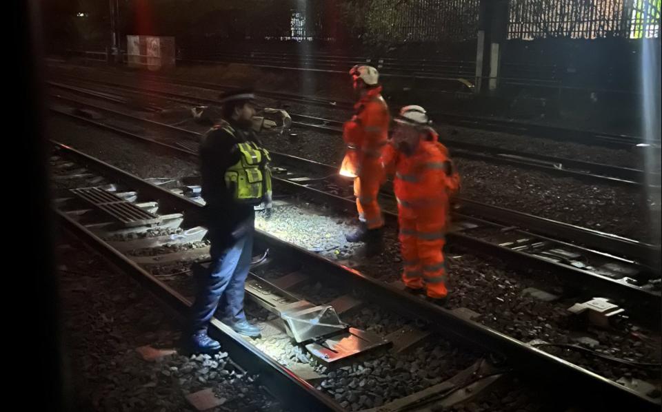 A power outage left hundreds of rail passengers stranded