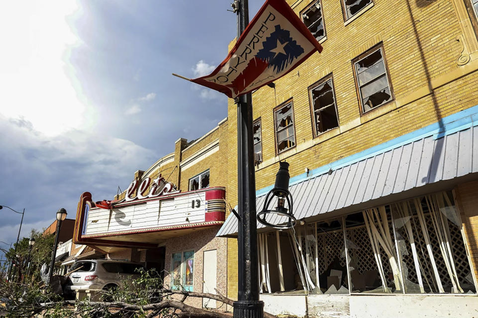 Devastation at the Ellis Theater in Perryton.