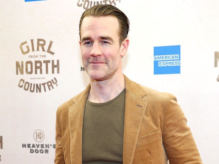 James Van Der Beek in a jacket