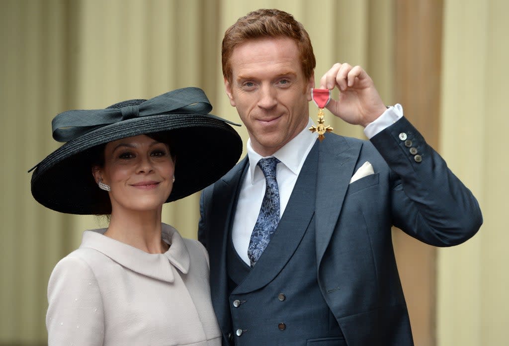 In 2014, the Homeland star was given an OBE for his services to drama and received the award from Prince William (PA)